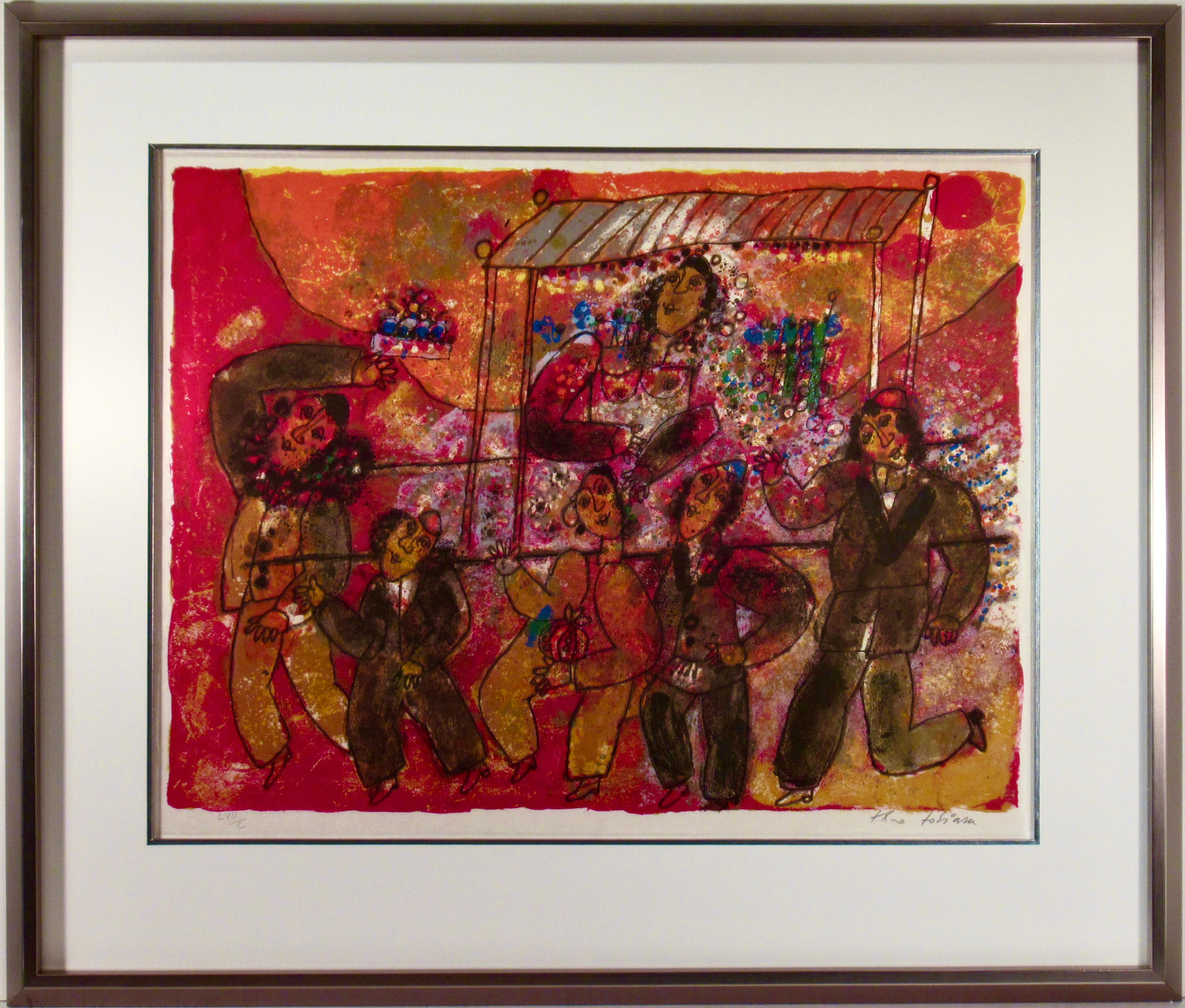 Figurative Print de Théo Tobiasse - Las Canciones del Rey Salomón