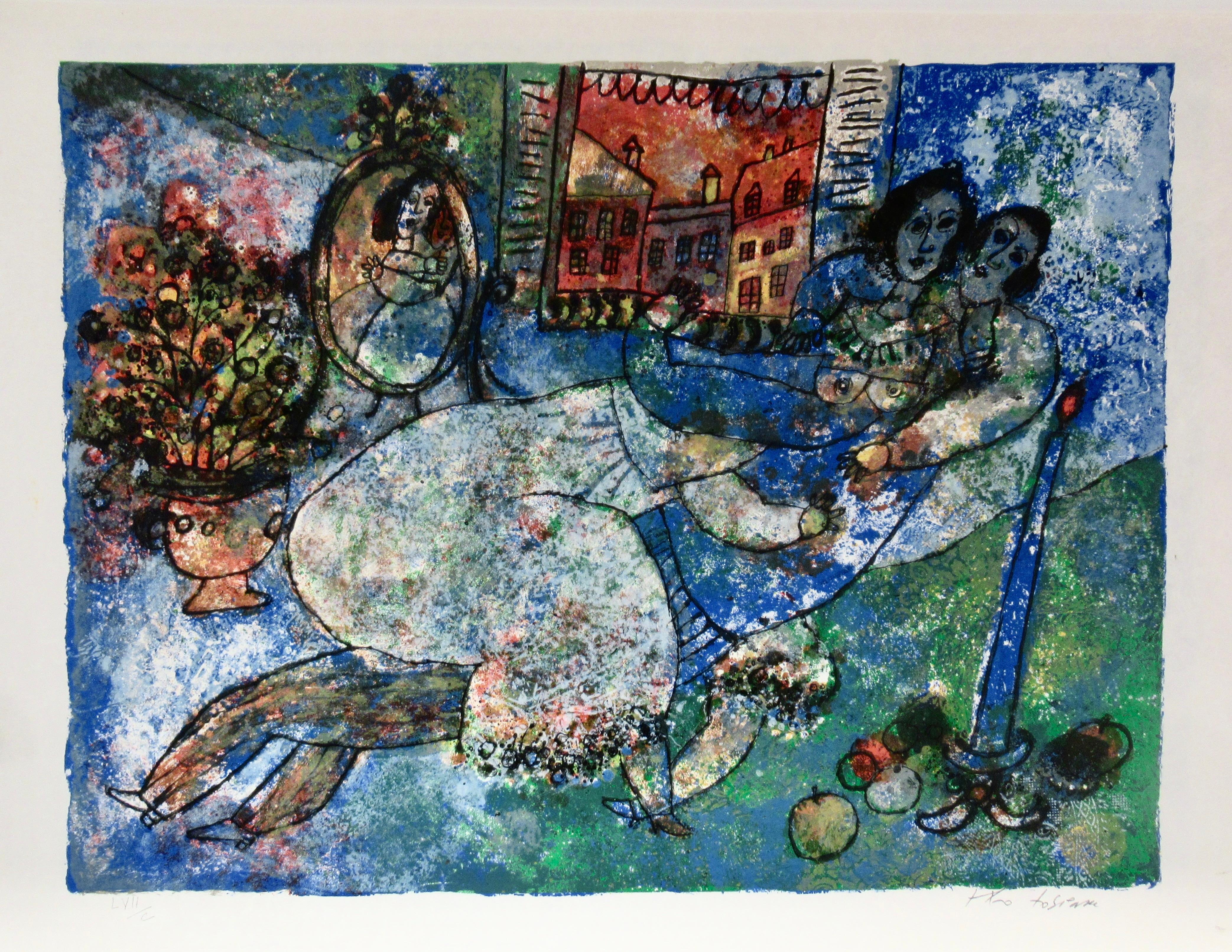 Théo Tobiasse Figurative Print - The Songs of Songs of King Salomons