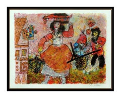 Theo Tobiasse Color Lithograph HAND SIGNED Cubism Artwork Hans Christen Andersen