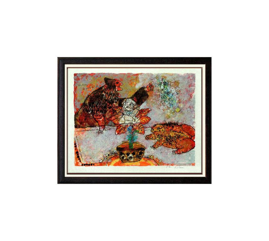 Theo Tobiasse Farblithographie, handsigniert, seltenes Kunstwerk von Hans Christian Andersen – Print von Théo Tobiasse