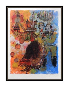 Theo Tobiasse Color Lithograph Large HAND SIGNED Hans Christian Andersen Artwork