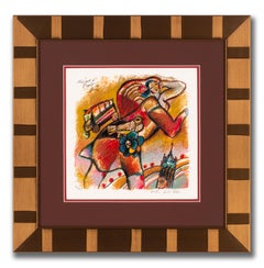 Theo Tobiasse “New York et l’Esprit des Fleurs” 1987 Color Lithograph, Signed