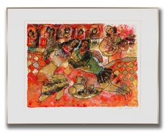 Théo Tobiasse “The Voice of My Beloved, Behold” 1975 Signed Lithograph