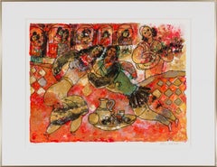 Théo Tobiasse “The Voice of My Beloved, Behold” 1975 Signed Lithograph
