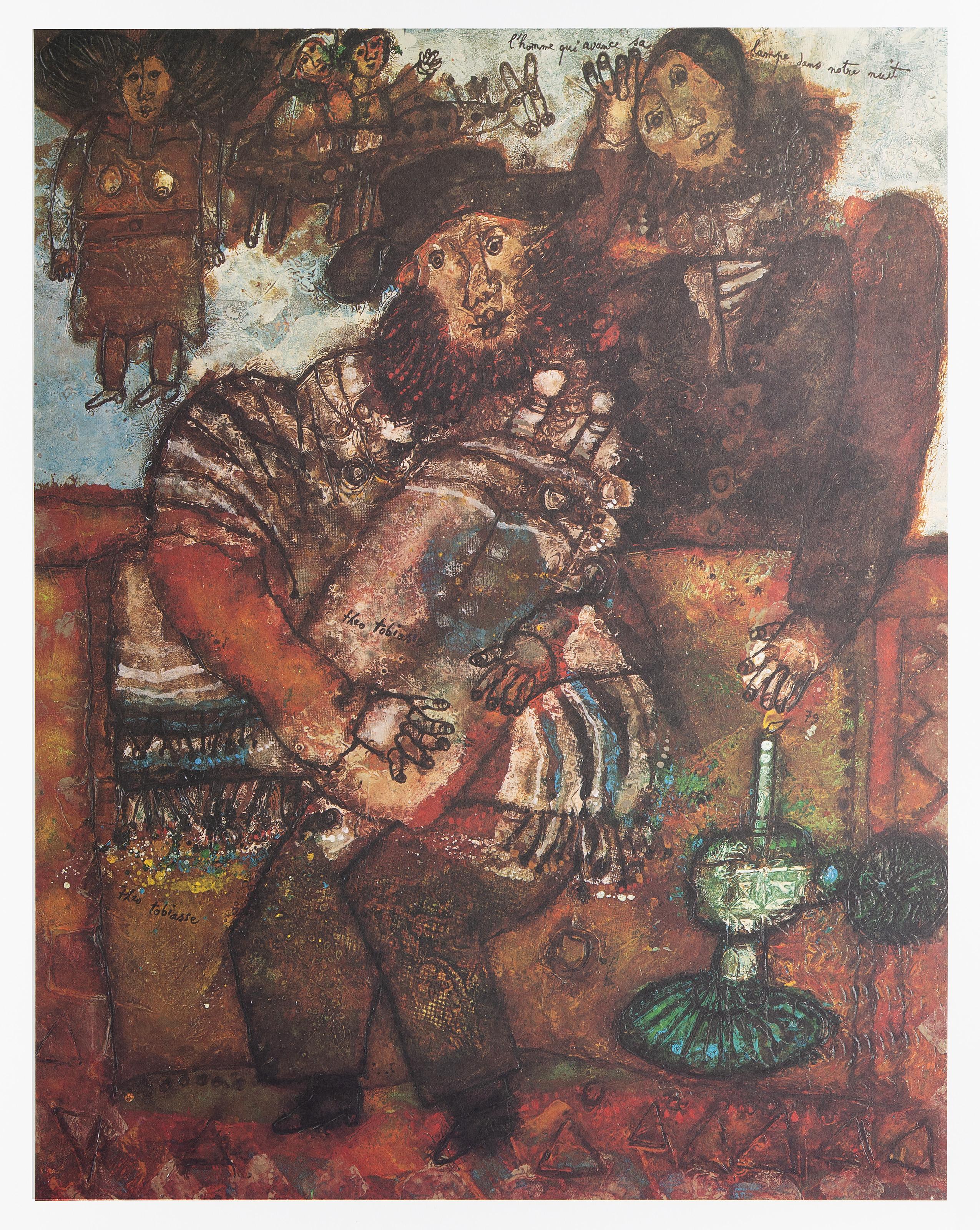 Torah, Surrealist Poster after Theo Tobiasse