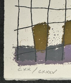 Un Homme Je Conte Les Matins Lointain Litografía, Firmada, Años 80