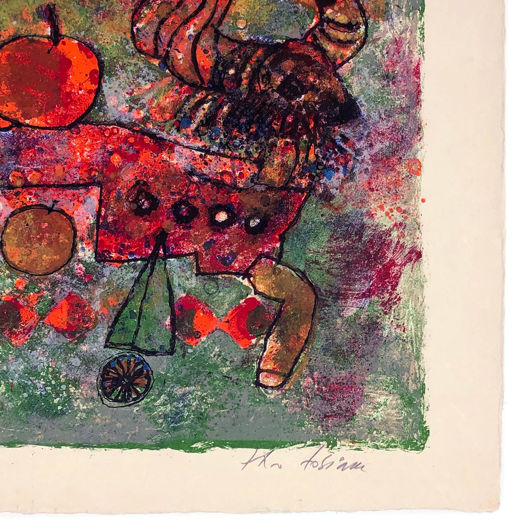 Untitled, from The Song of Songs of King Solomon (hand signed lithograph) - Contemporary Print by Théo Tobiasse