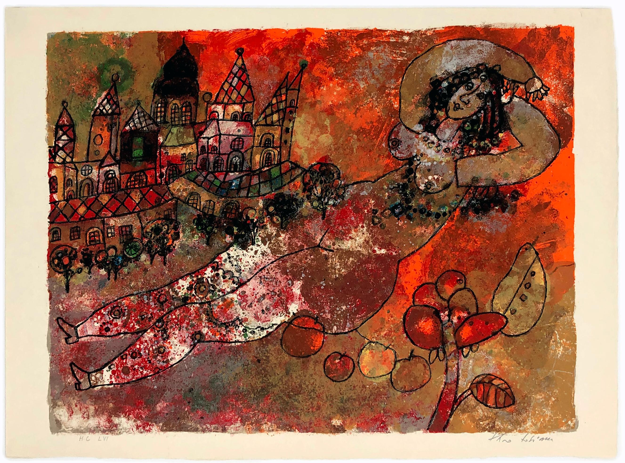 Théo Tobiasse Figurative Print - Untitled, from The Song of Songs of King Solomon (hand signed lithograph)