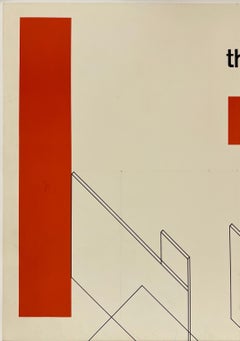 THEO VAN DOESBOURG BÂLE 1969 Affiche originale vintage de design graphique suisse