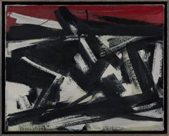 Untitled Black & White Abstract Painting, CoBrA Movement