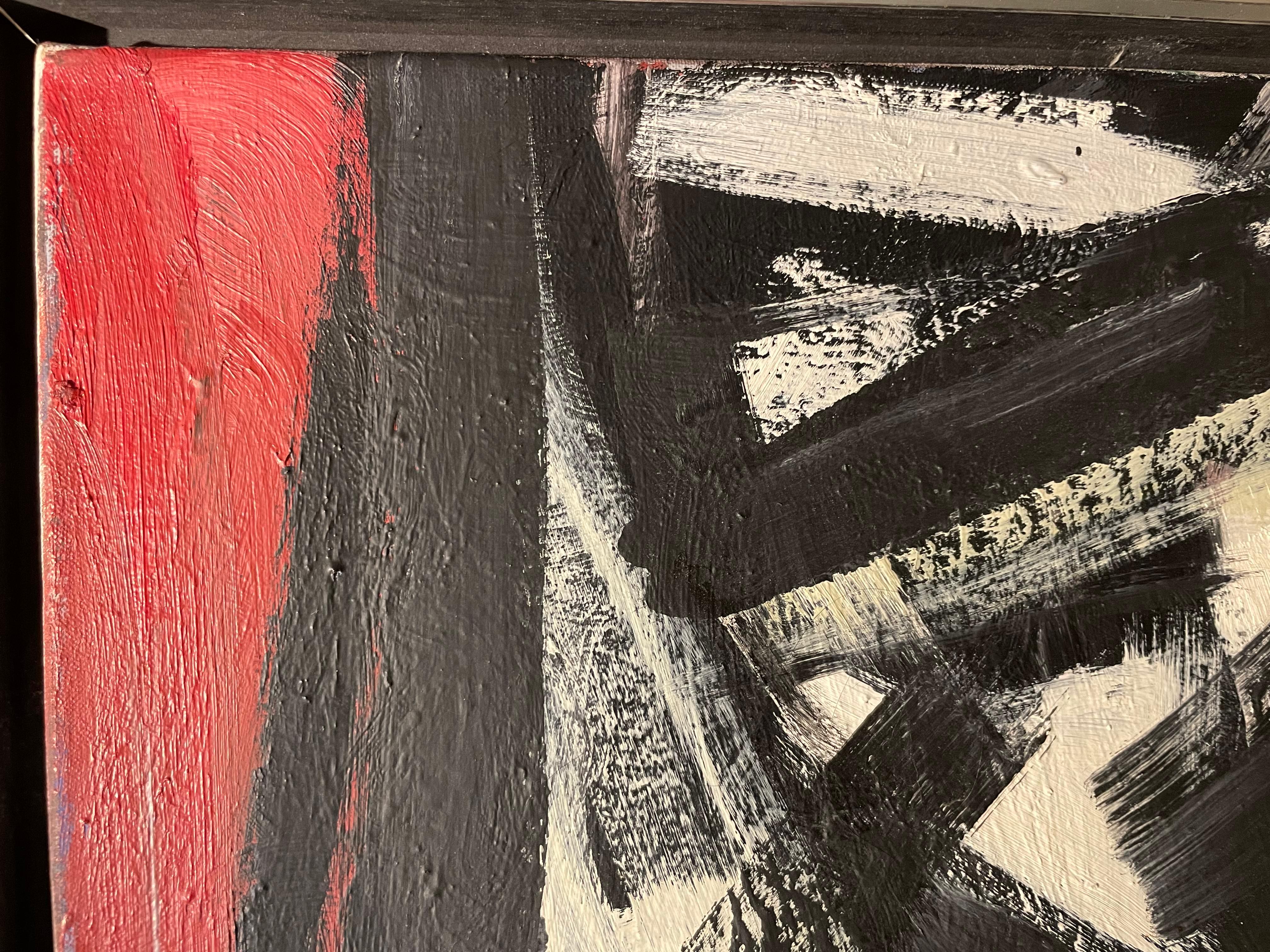 Untitled Black & White Abstract Painting, CoBrA Movement For Sale 6
