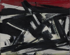 Untitled Black & White Abstract Painting, CoBrA Movement
