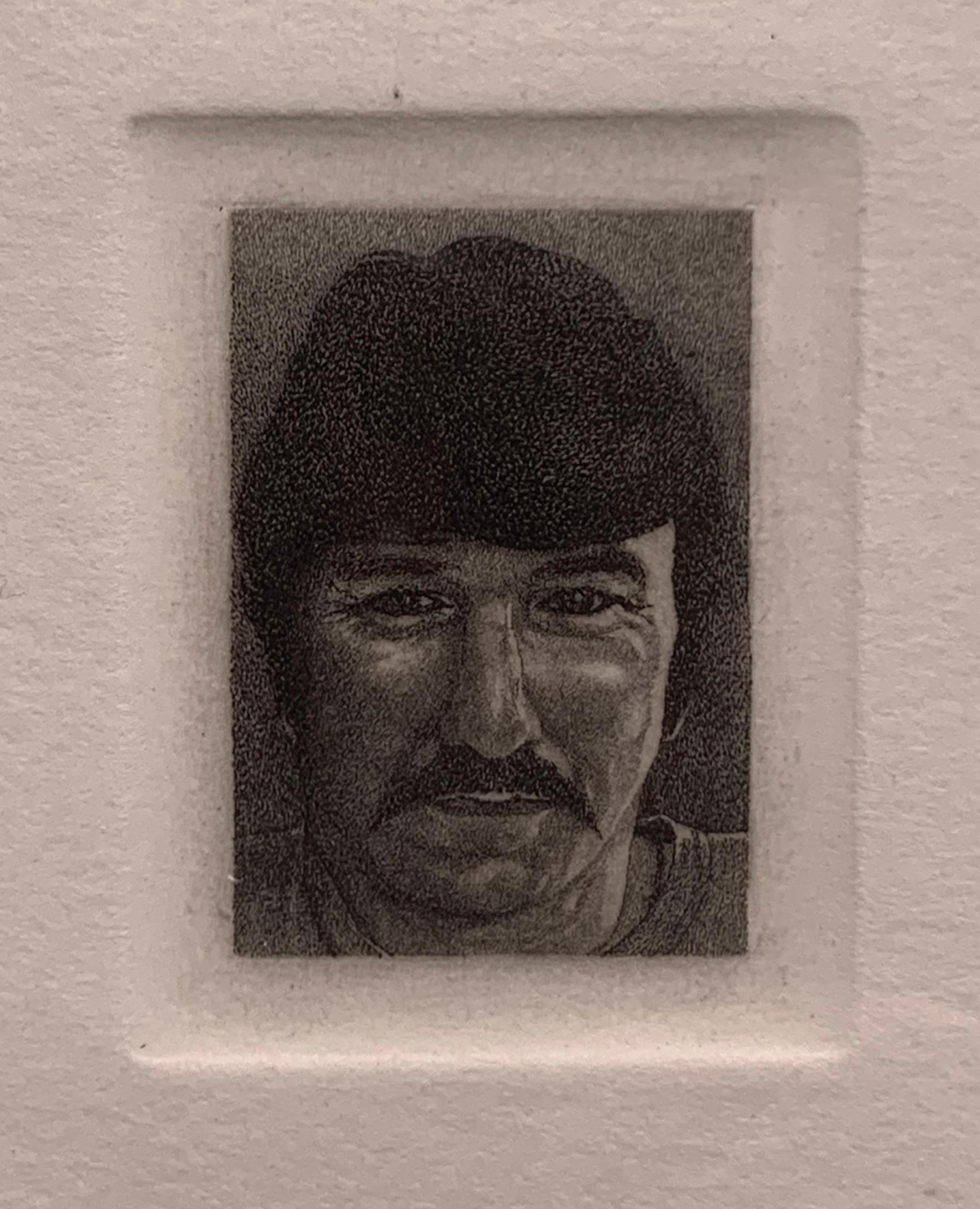 Portrait Print di Theo Wujcik - Billy Bengston (Ritratto dell'artista pop)