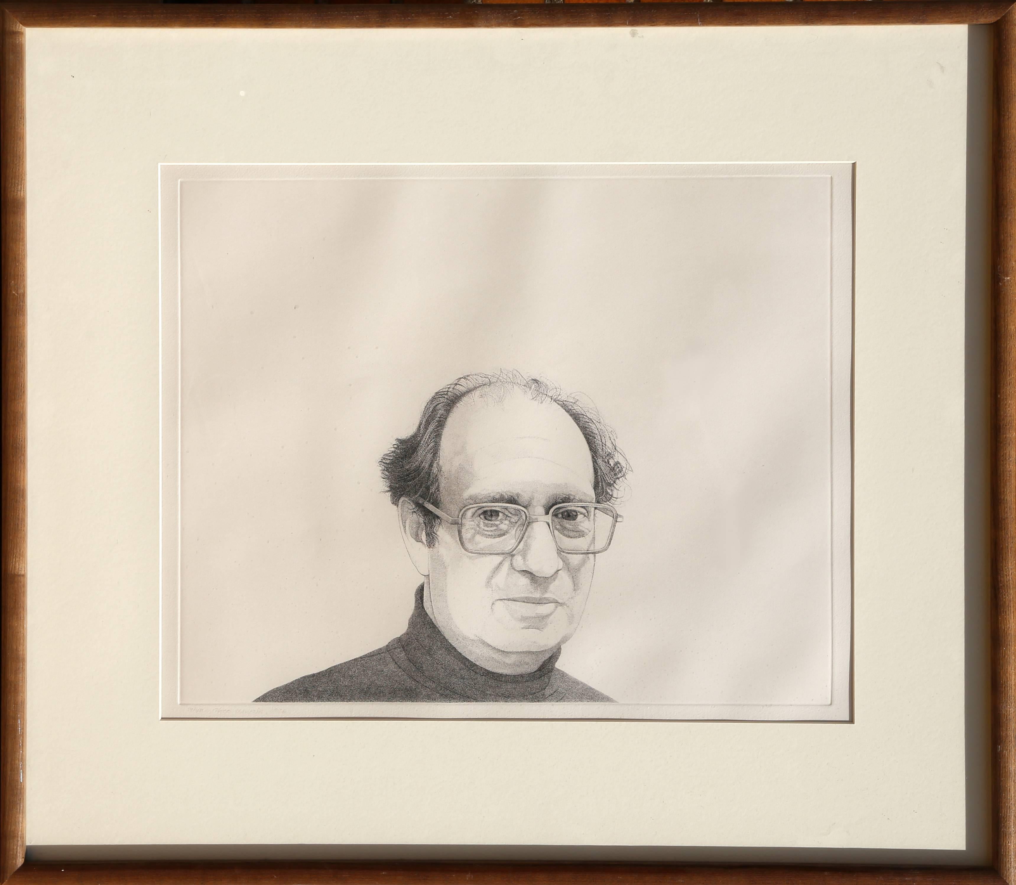 Theo Wujcik Portrait Print - Philip Pearlstein from the Mentors Series