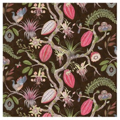 Theobroma arbre de vie rubis sur papier peint Cacao