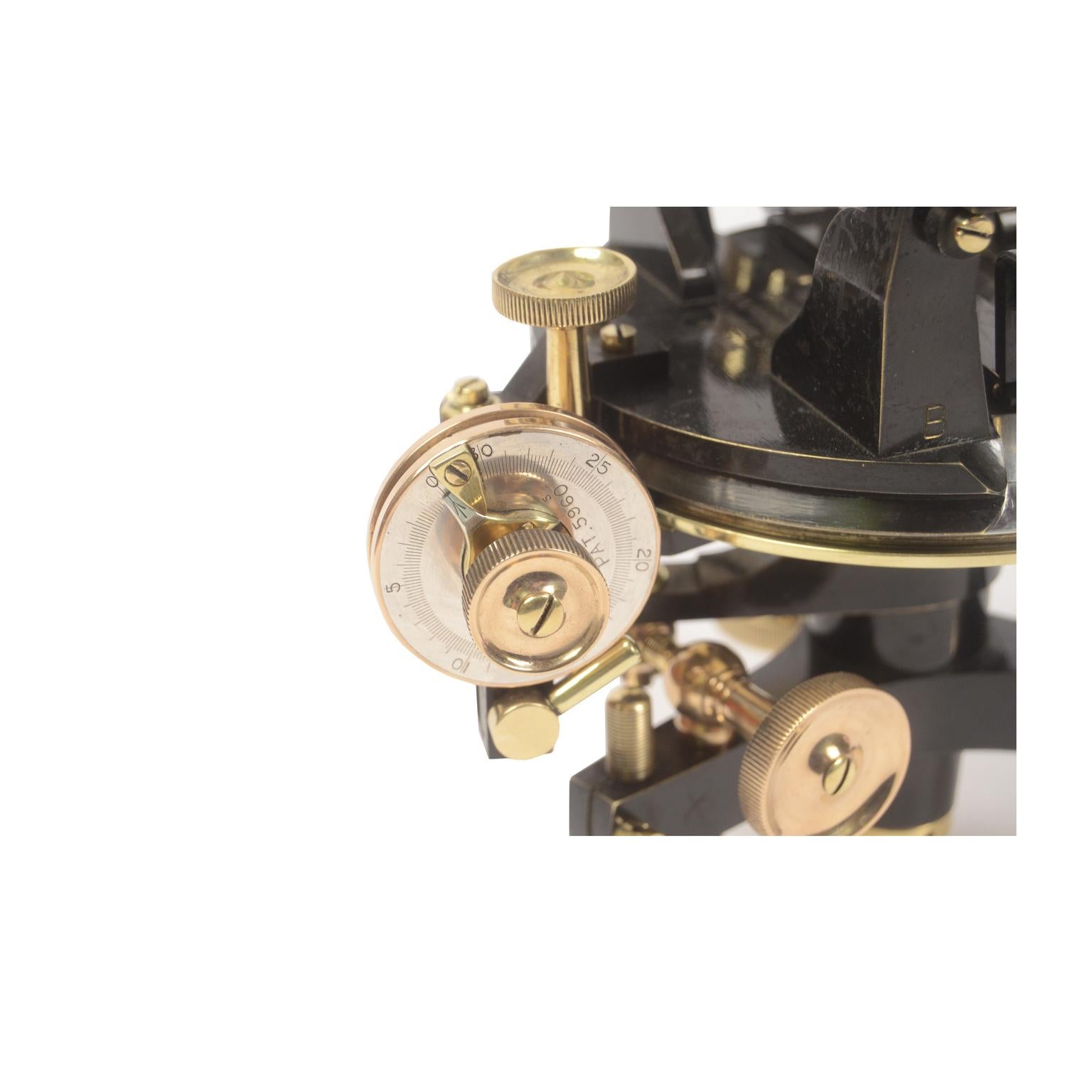 Theodolite of Burnished Brass Signed Casella Second Half of the 19th Century 5