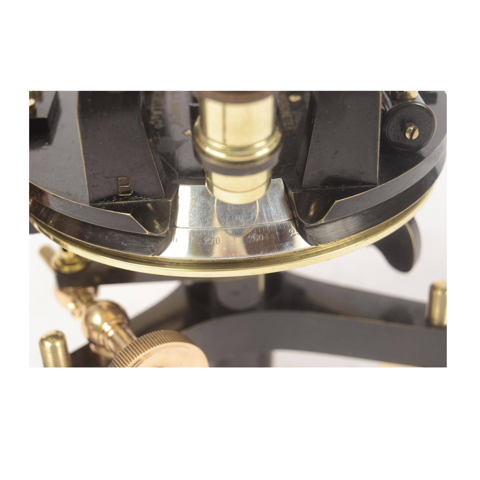 Theodolite of Burnished Brass Signed Casella Second Half of the 19th Century 7