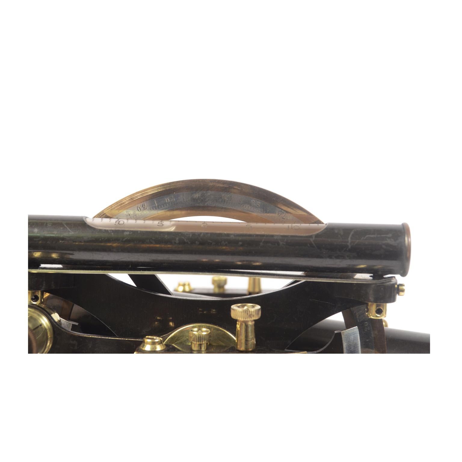 Theodolite of Burnished Brass Signed Casella Second Half of the 19th Century 9