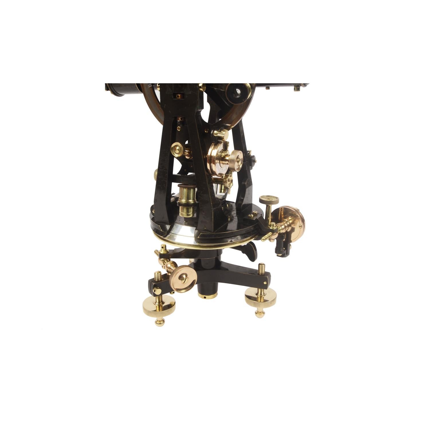 Theodolite of Burnished Brass Signed Casella Second Half of the 19th Century 11