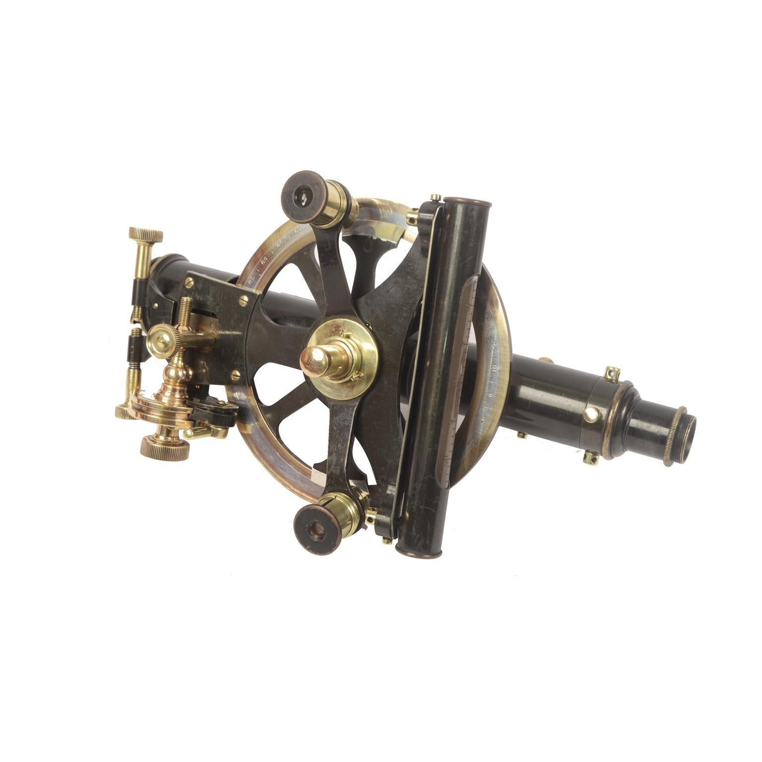 Theodolite of Burnished Brass Signed Casella Second Half of the 19th Century 12