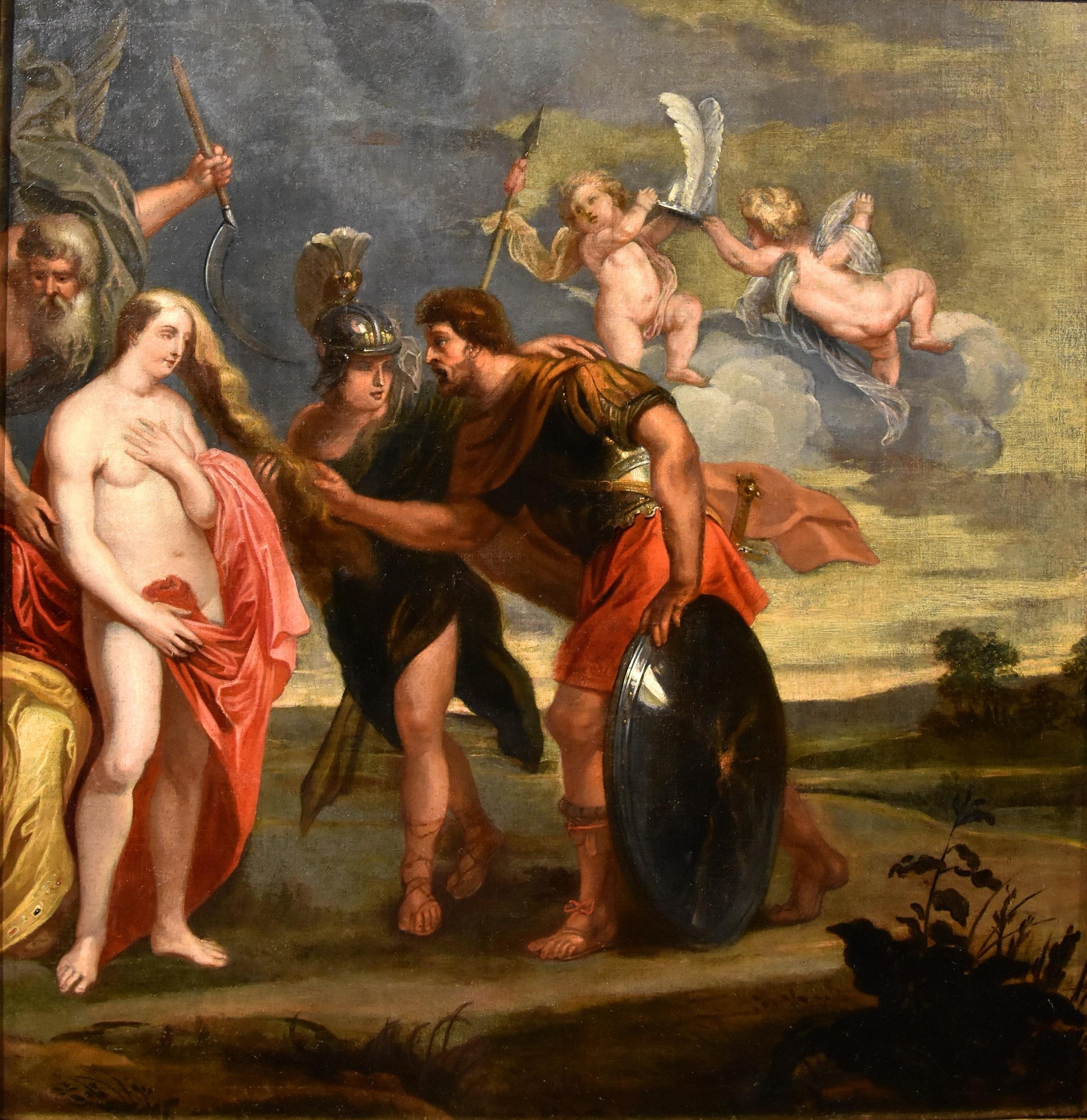 Aeneas Venus Van Thulden PAint Oil on canvas old master 17th Century Flemish Art - Painting by Theodoor van Thulden (Bois-Le-Duc, 1606 - 1669