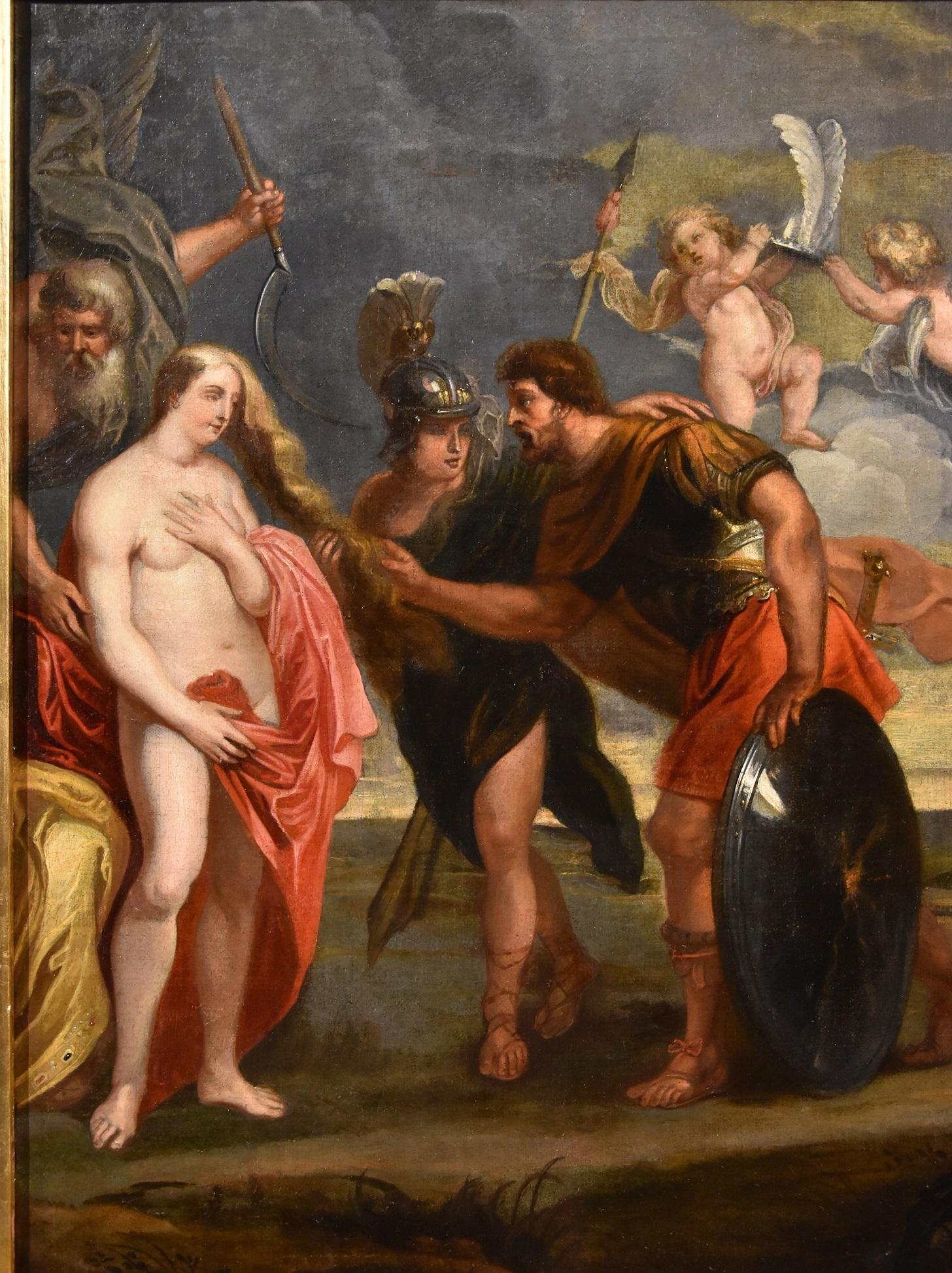 Aeneas Venus Van Thulden PAint Oil on canvas old master 17th Century Flemish Art - Old Masters Painting by Theodoor van Thulden (Bois-Le-Duc, 1606 - 1669