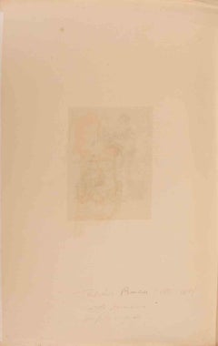 Musicians - Etching by Theodor Aman - Late 19th century