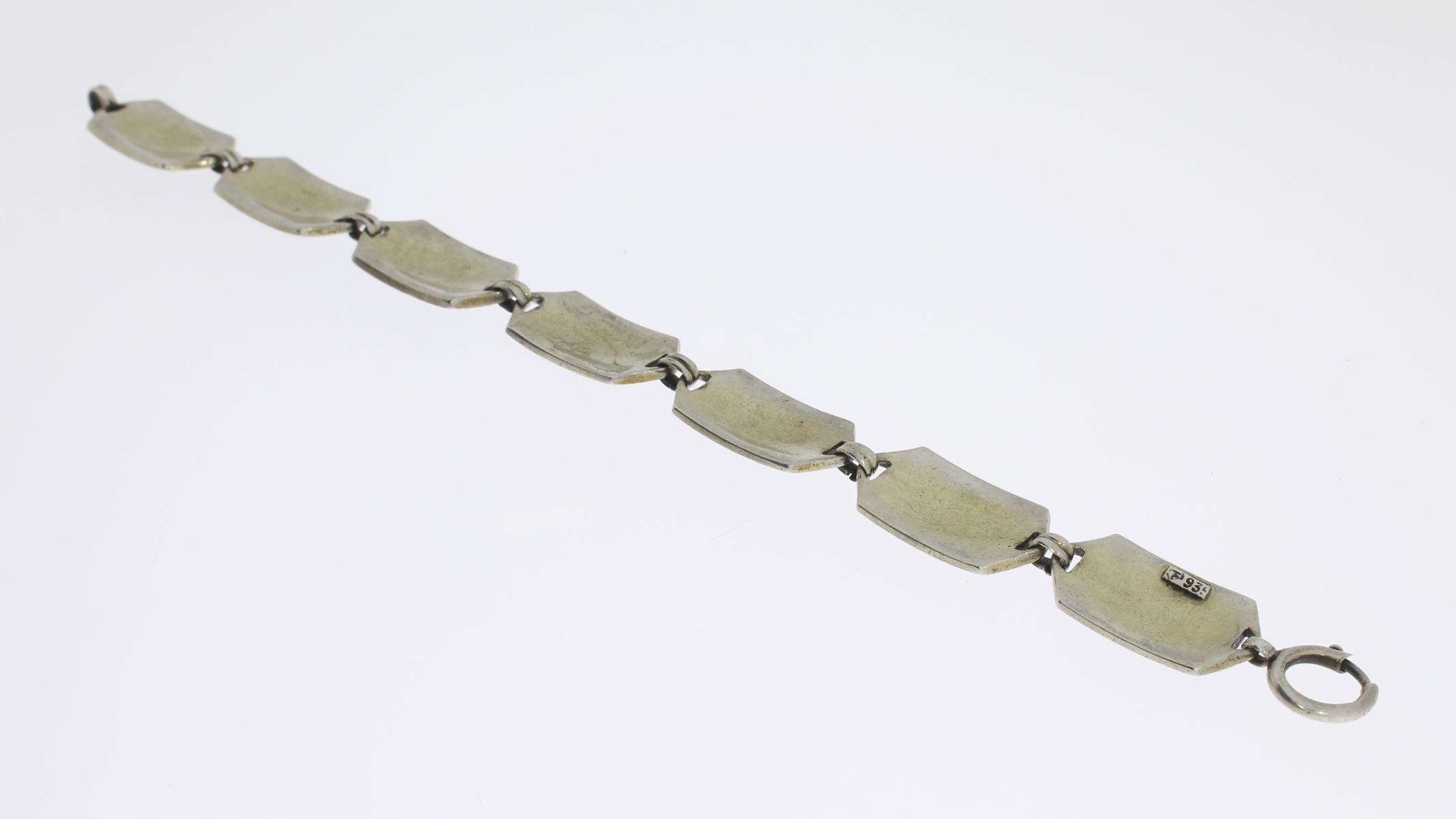 Theodor Fahrner Antikes Emaille-Silber-Armband im Zustand „Gut“ im Angebot in Berlin, DE