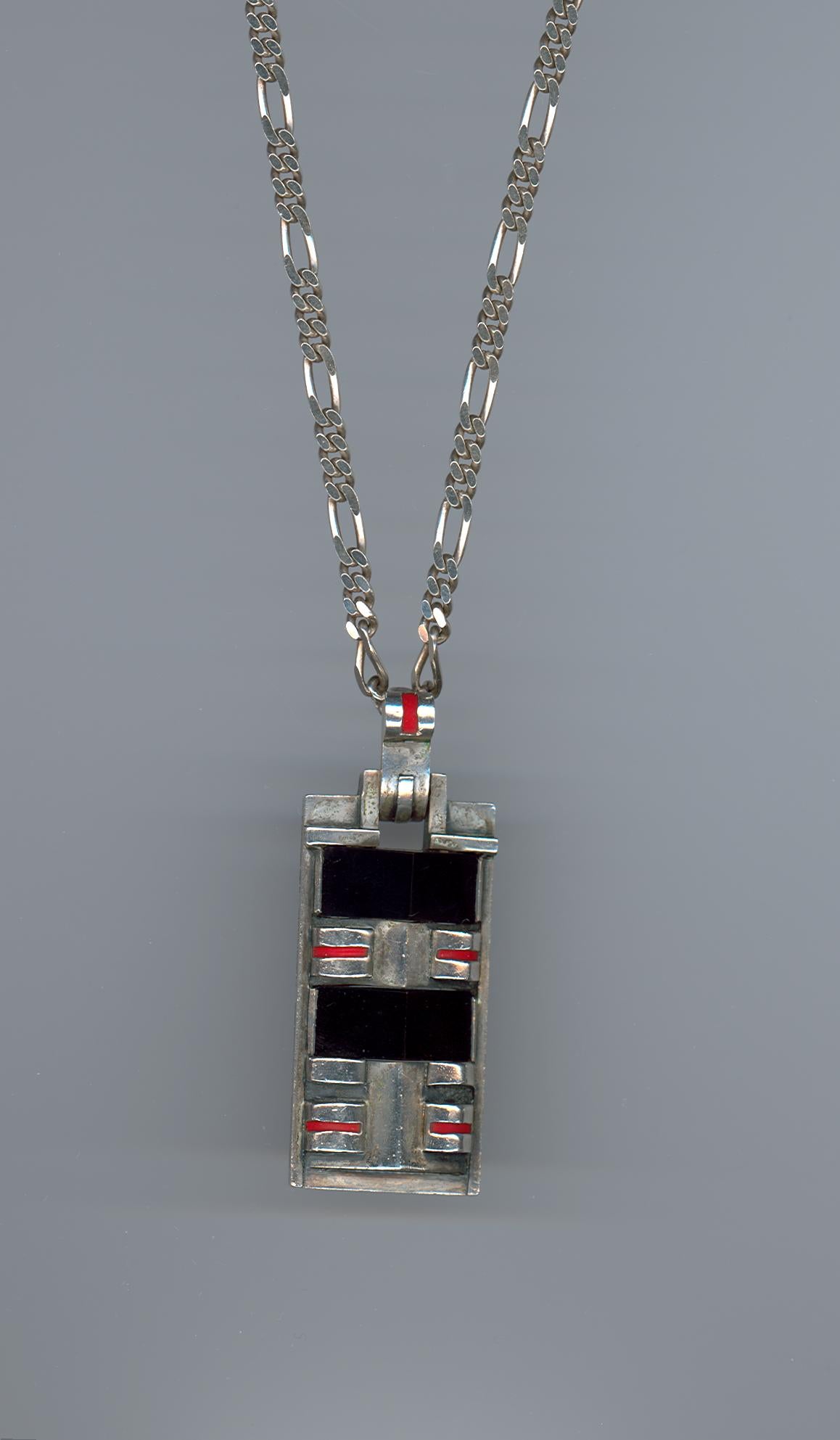 Women's Theodor Fahrner Art Deco Silver Chain Pendant For Sale