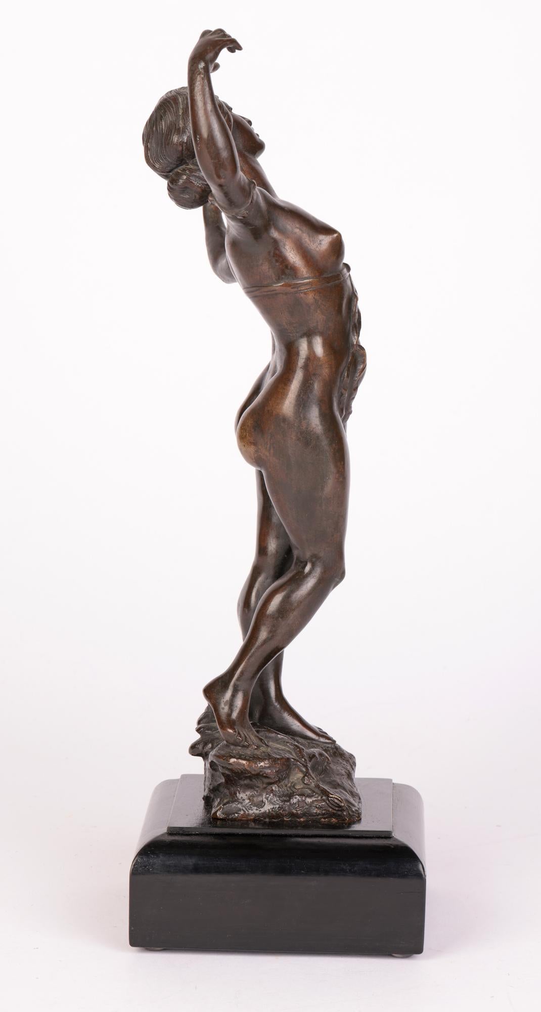 Theodor Friedl Österreichische tanzende weibliche Akt-Bronze-Skulptur im Angebot 6