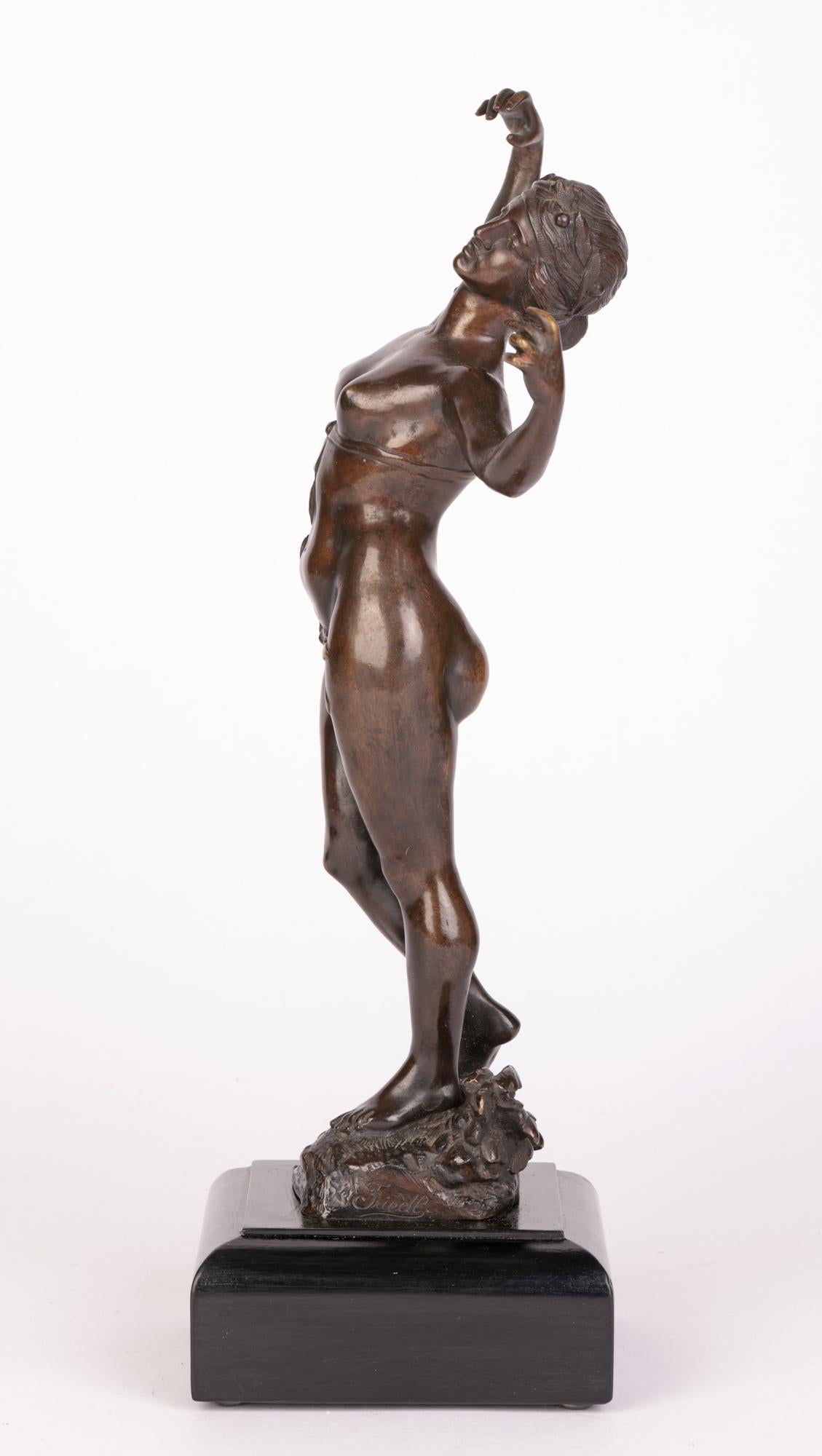 Theodor Friedl - Sculpture en bronze d'un nu féminin dansant autrichien en vente 6