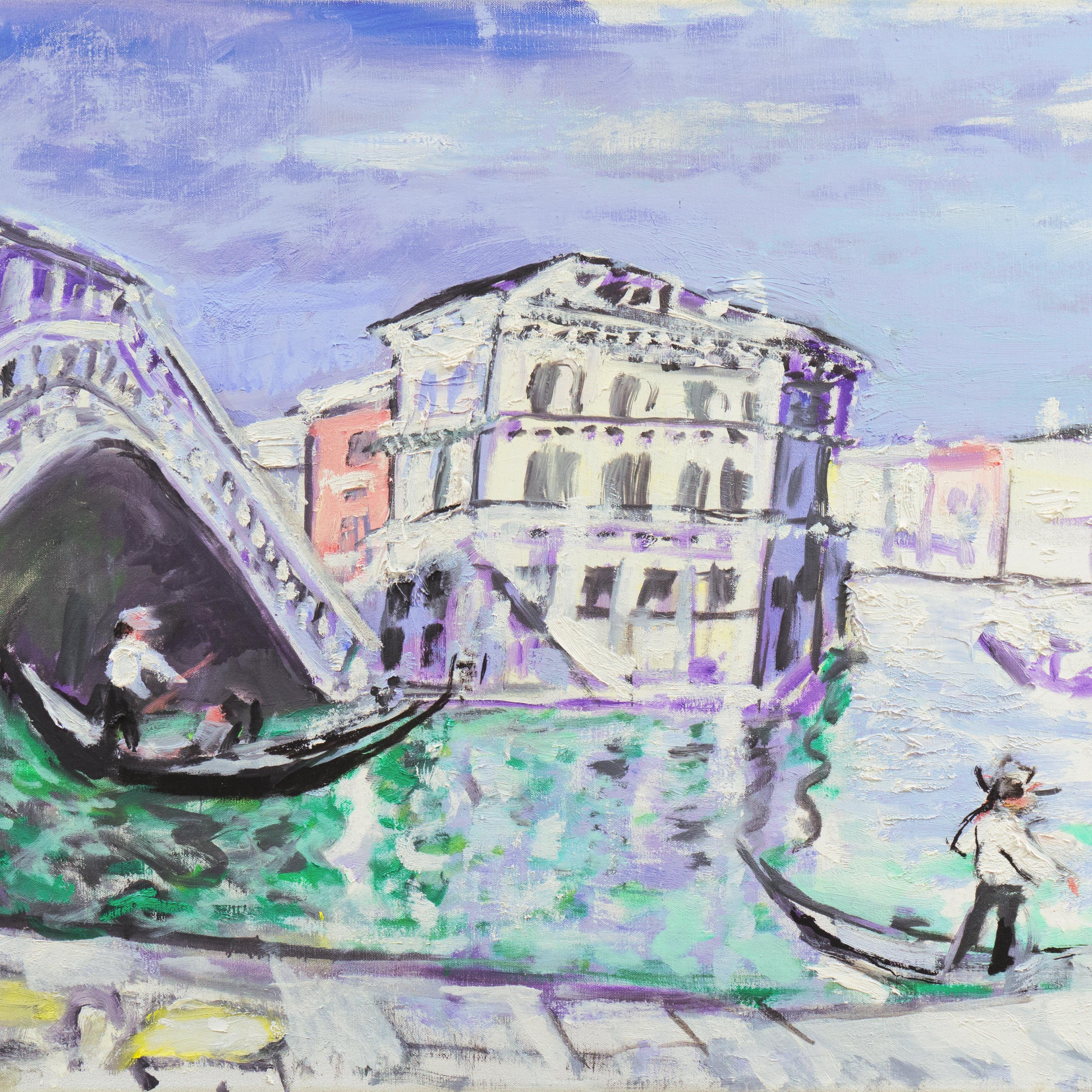 'The Grand Canal', Venetian Vedute, Post-Impressionist, Royal Academy, Benezit For Sale 4