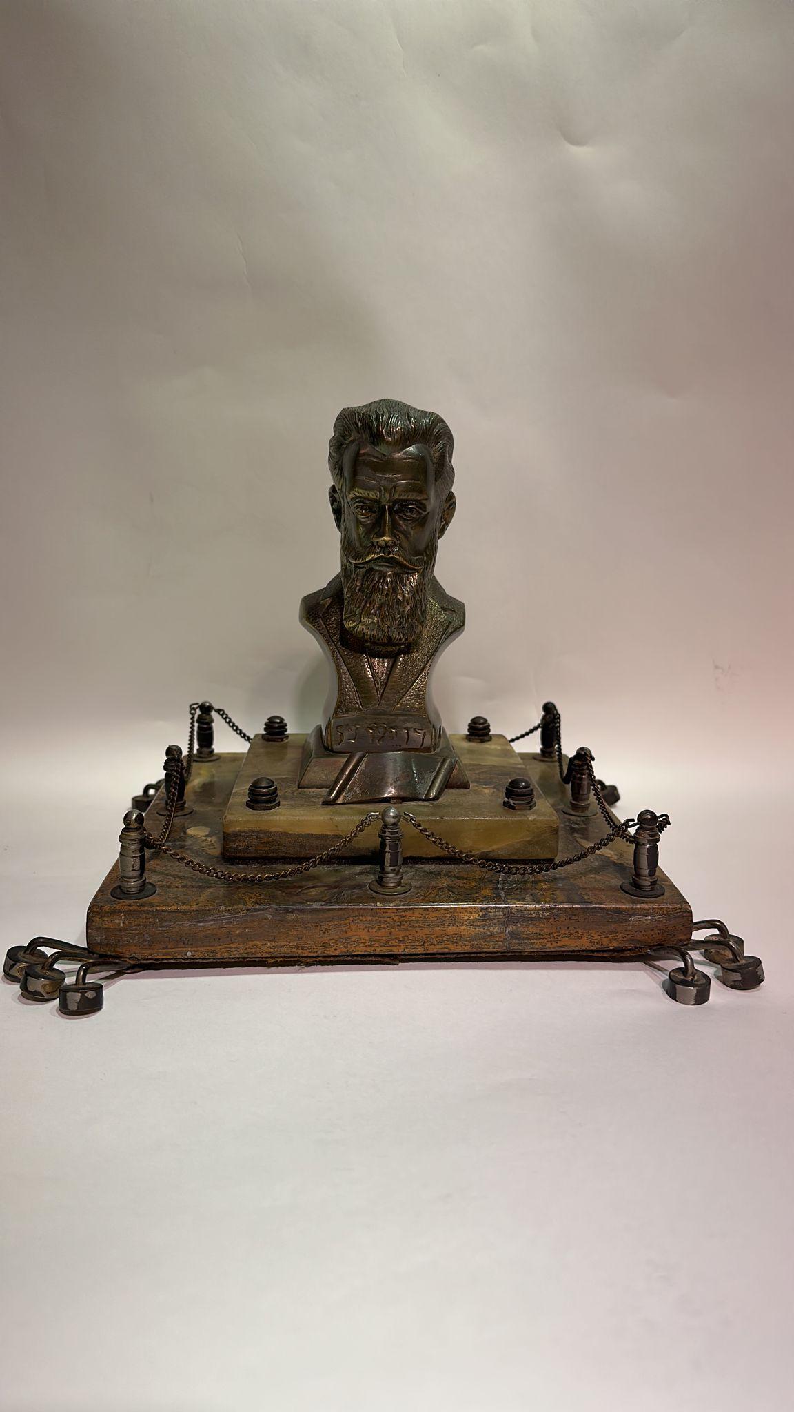 Busto di bronzo viennese di Theodor Herzl In condizioni ottime in vendita a New York, NY