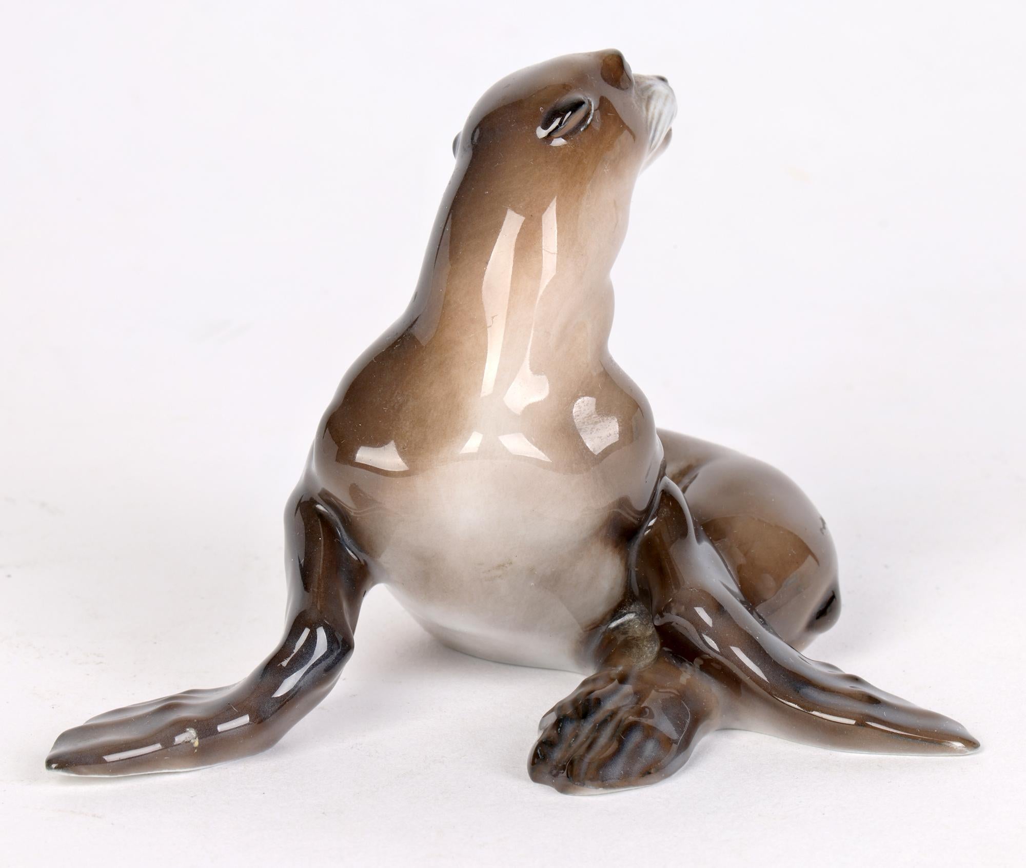 Theodor Karner for Rosenthal Handmade Porcelain Sealion Figure   6