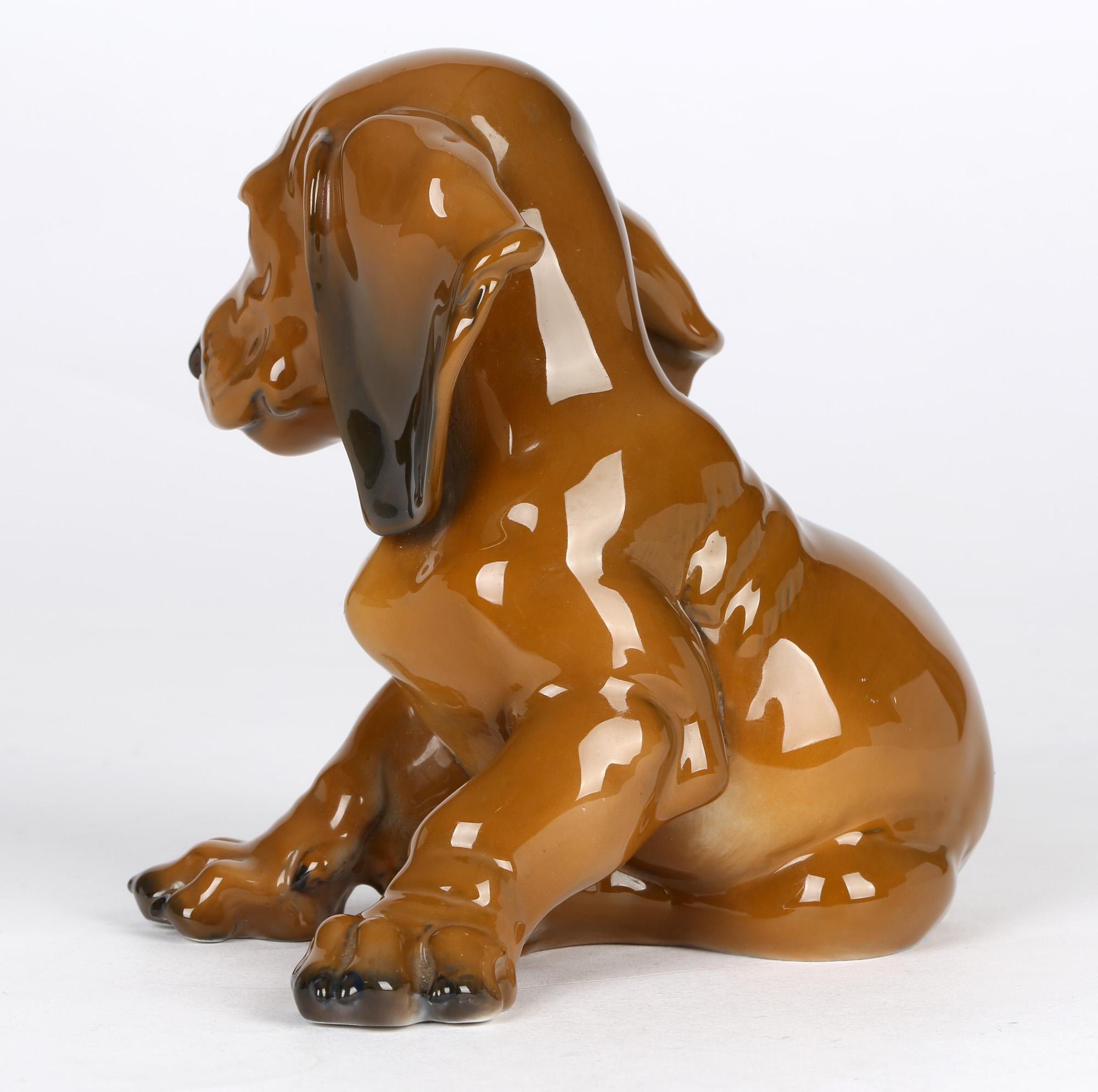 Theodor Karner For Rosenthal Porcelain Dachshund Puppy Figure 3