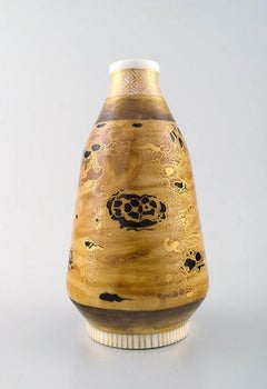 Theodor Larsen for Royal Copenhagen, a Pair of Porcelain Vases, Japanism