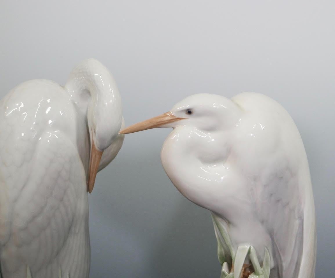 Theodor Madsen for Royal Copenhagen Swedish Art Deco Porcelain Cranes or Herons 3