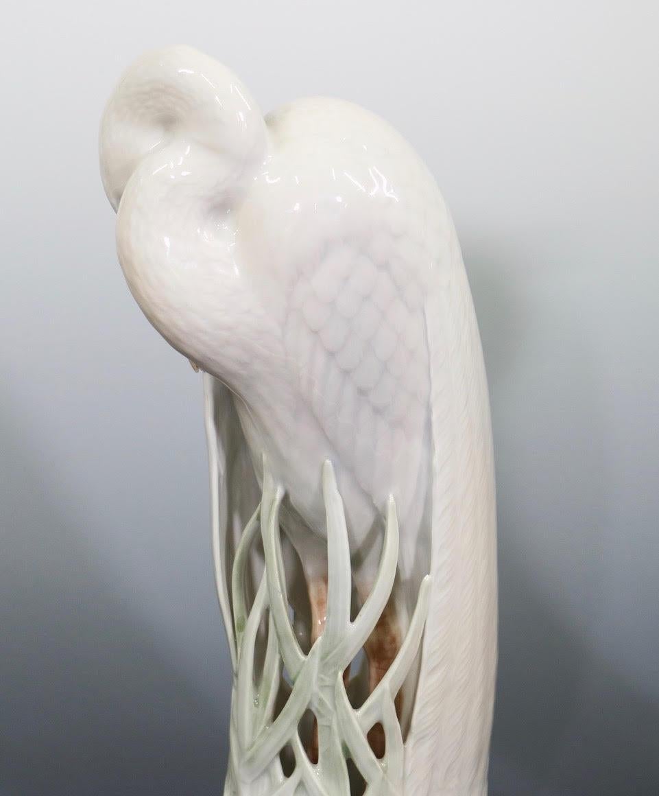 Theodor Madsen for Royal Copenhagen Swedish Art Deco Porcelain Cranes or Herons 5