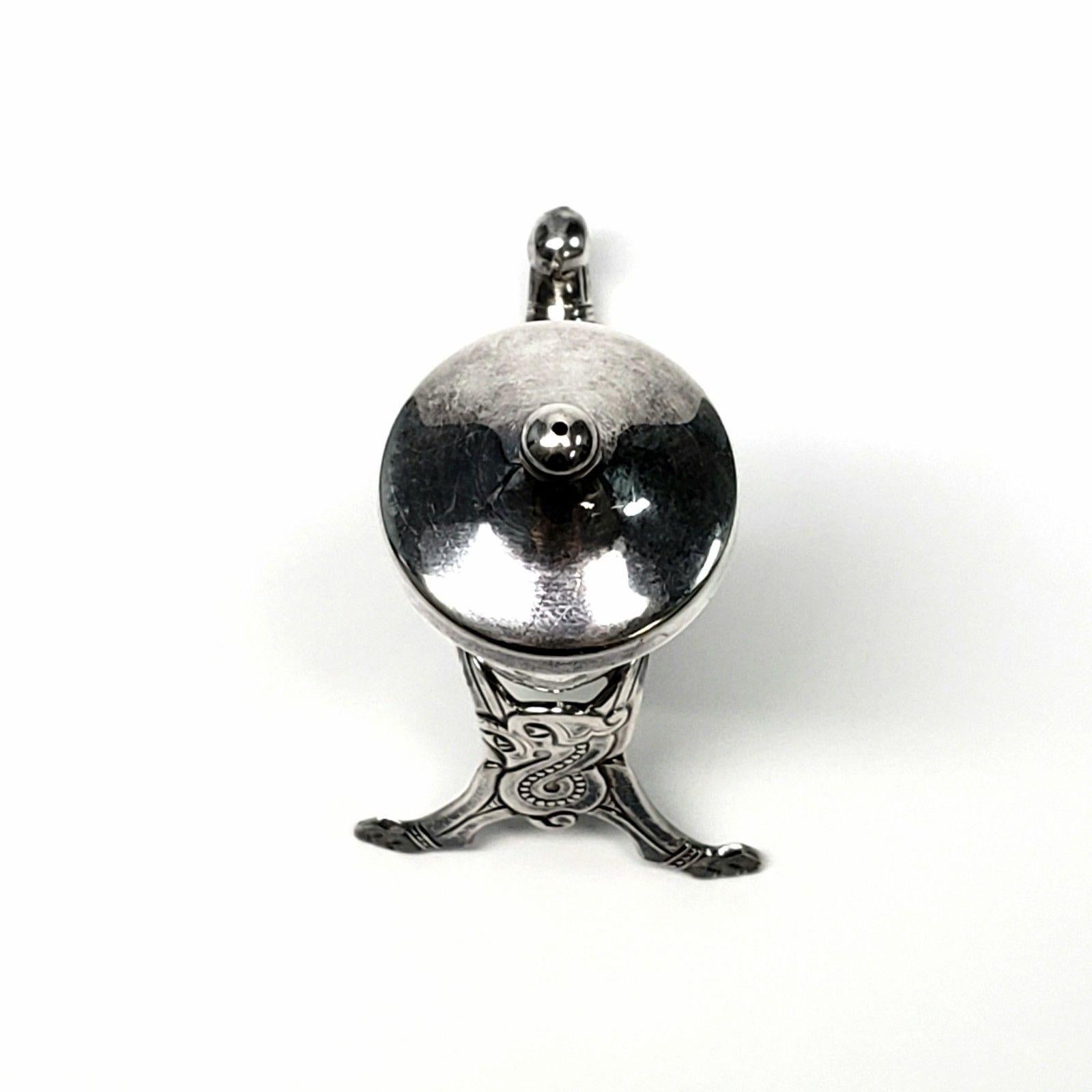 Theodor Olsens Eftf Norway sterling silver Viking horn pepper shaker. Marked: STERLING TOE hallmark, NORWAY. Measures 2 5/8
