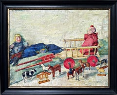 Theodor Schindler "Still Life with Toys 1910" German Impressionism