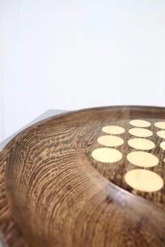 Theodor Skjøde Knudsen Big Serving Tray in Wenge with Inlays of Beech