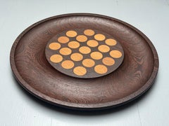 Theodor Skjode Knudsen. Wenge and Oak Tray by Skjøde, Denmark, 1950s