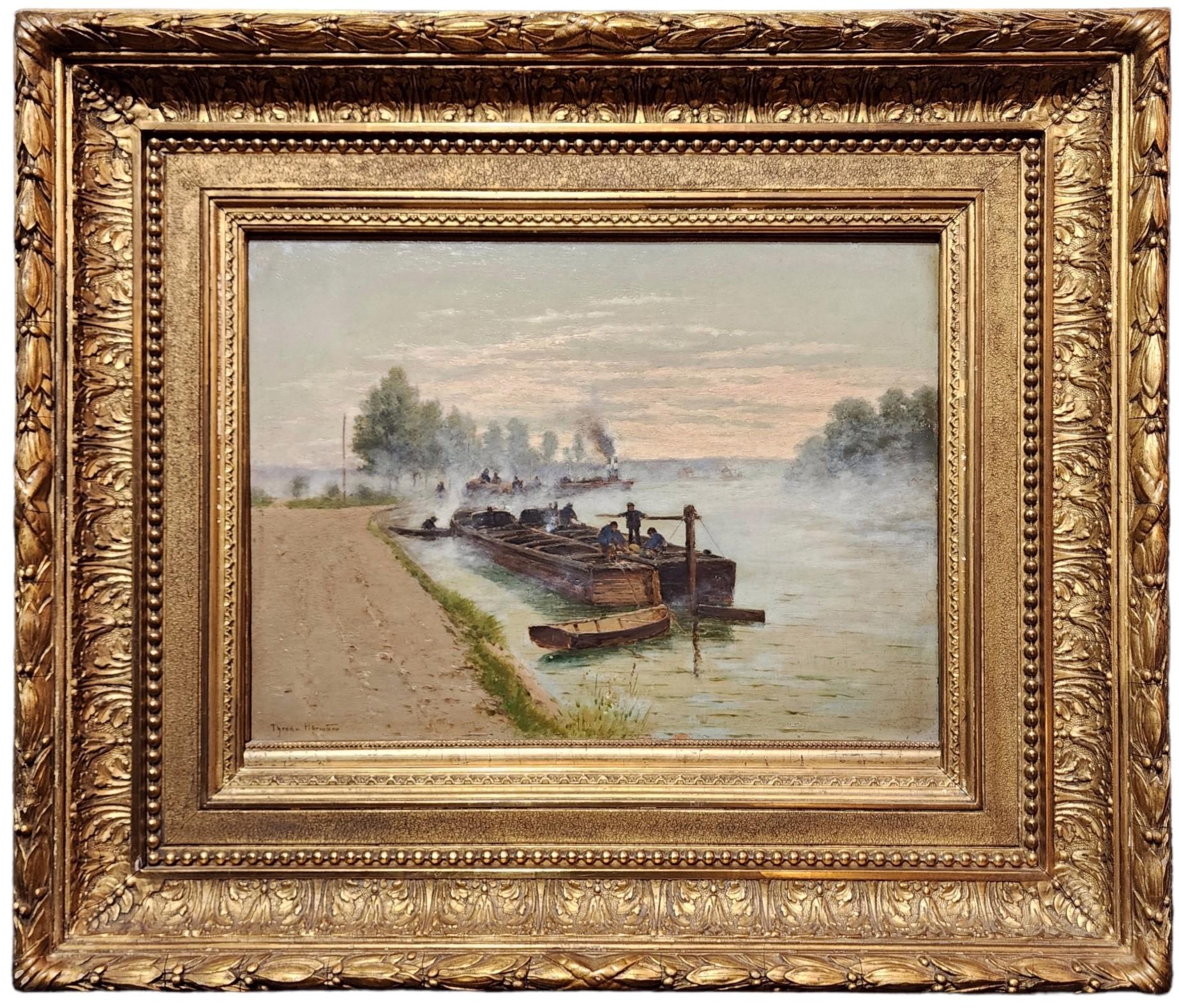 woman by the seine painting 1866
