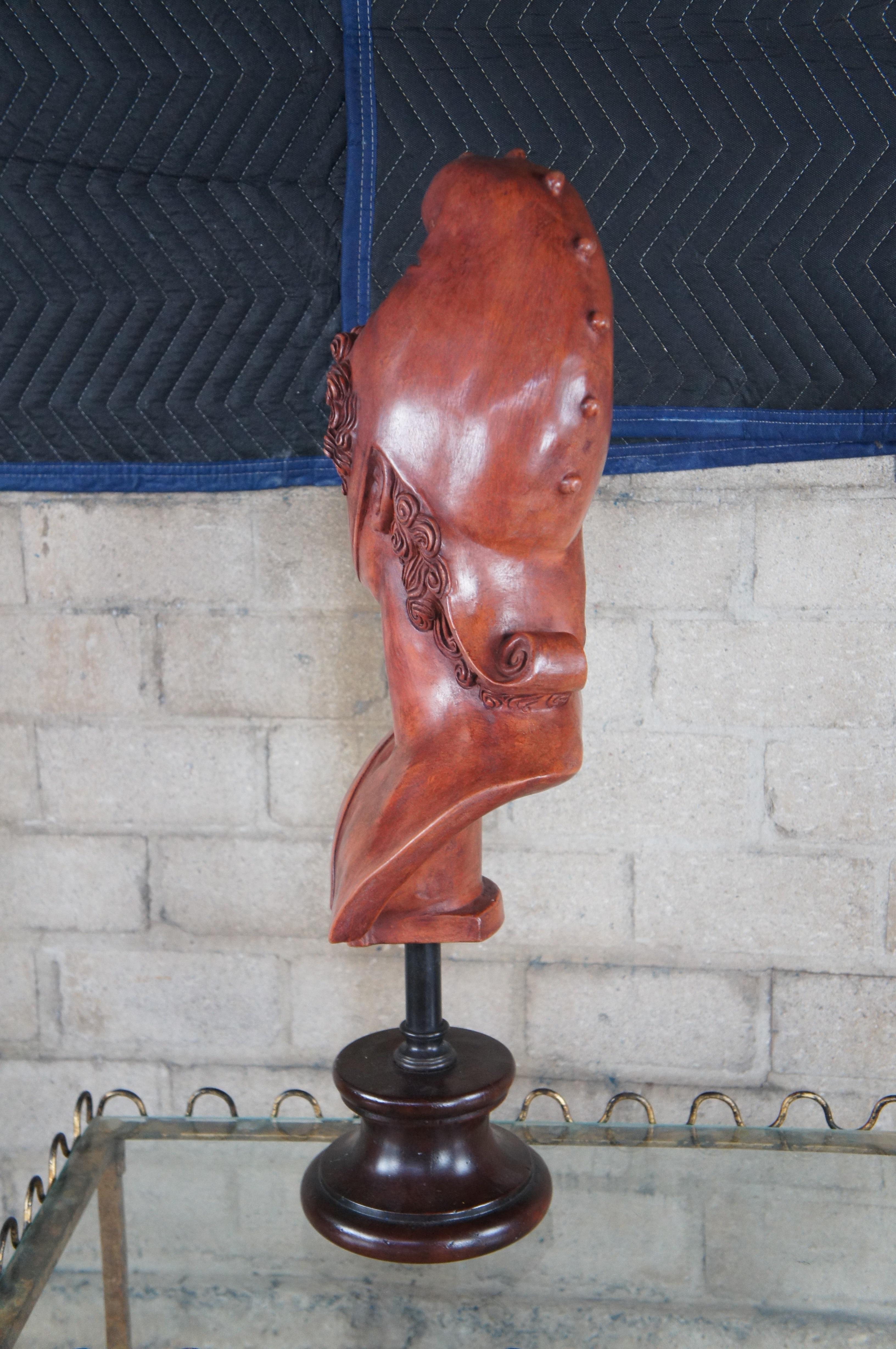 Theodore Alexander After Antonio Canova Terracotta Bust of Paris Sculpture 28