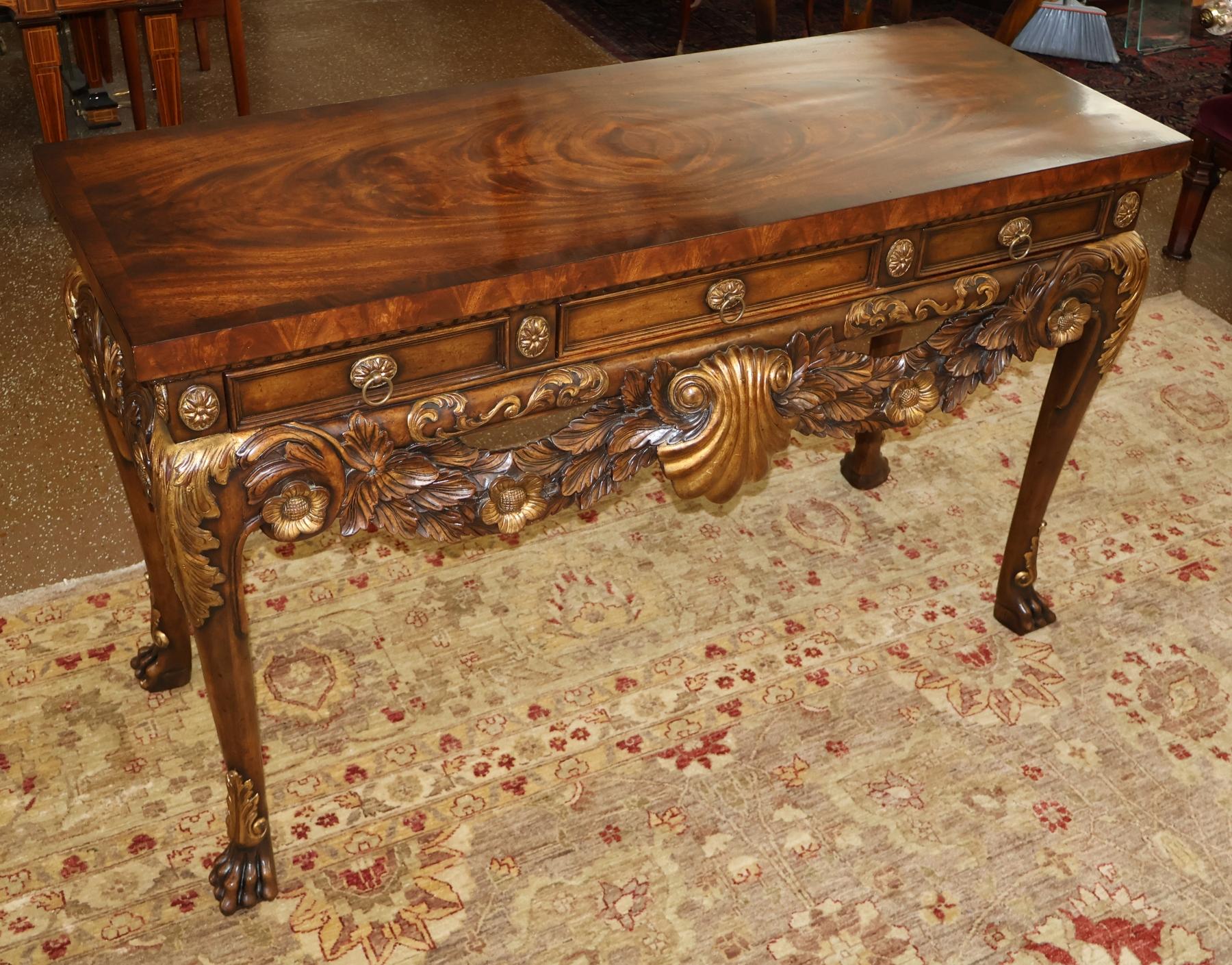 ​Theodore Alexander Althorp Mahogany Carved George II Buffet Server Sideboard

Dimensions : 60