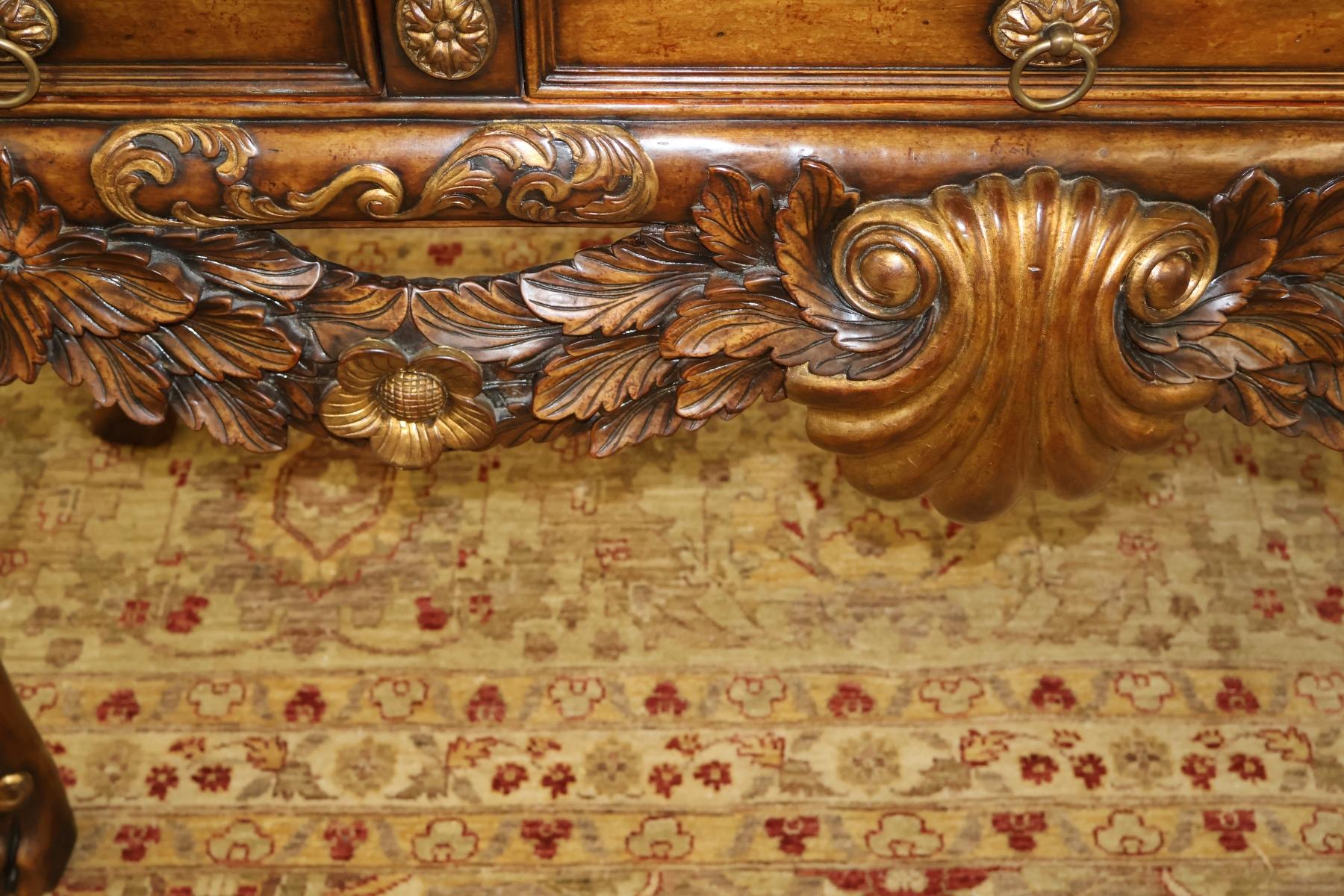 Theodore Alexander Althorp Mahogany Carved George II Buffet Server Sideboard For Sale 2