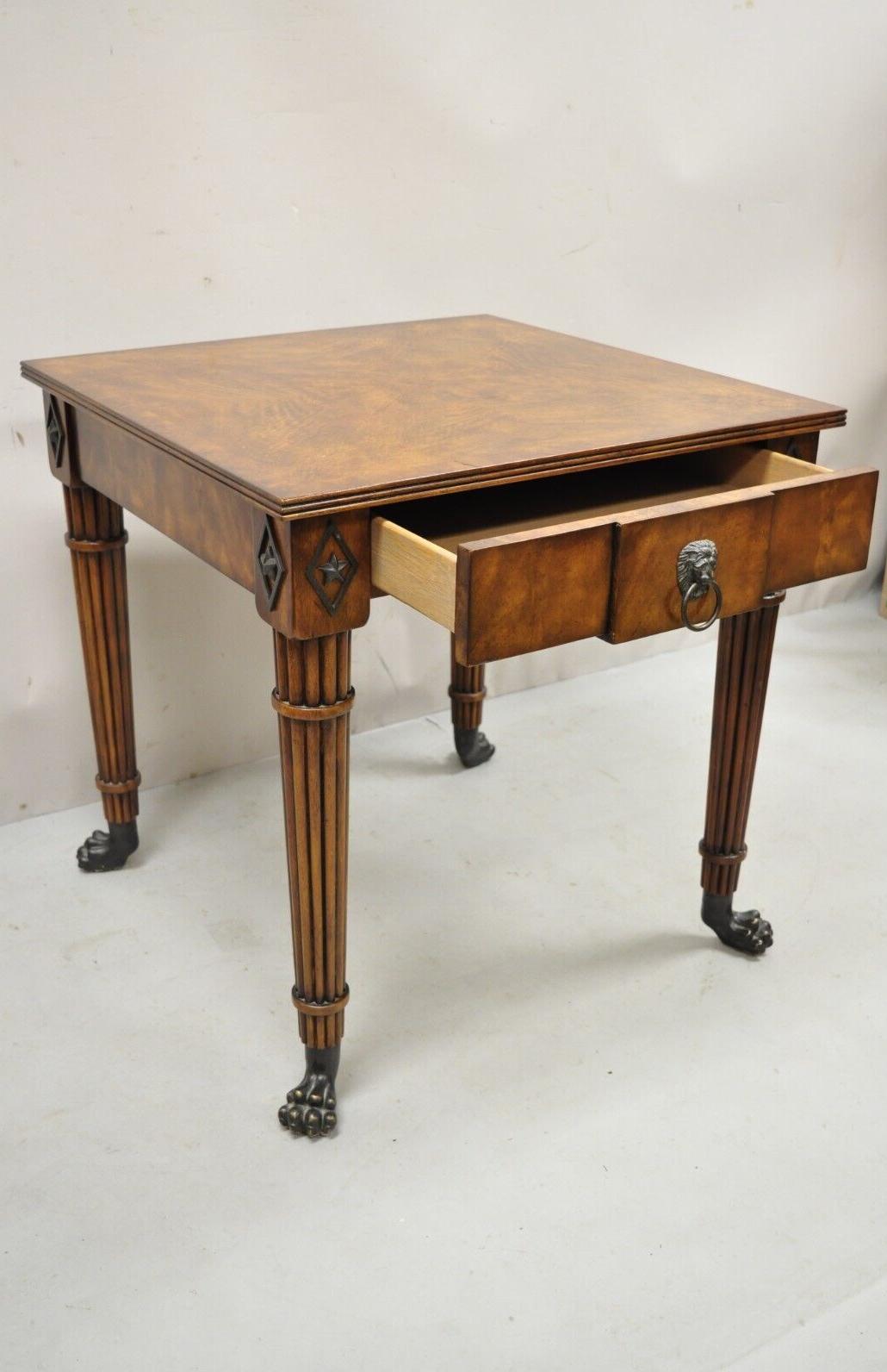 Theodore Alexander Althorp Regency Mahogany One Drawer Side Table A L50046 In Good Condition For Sale In Philadelphia, PA