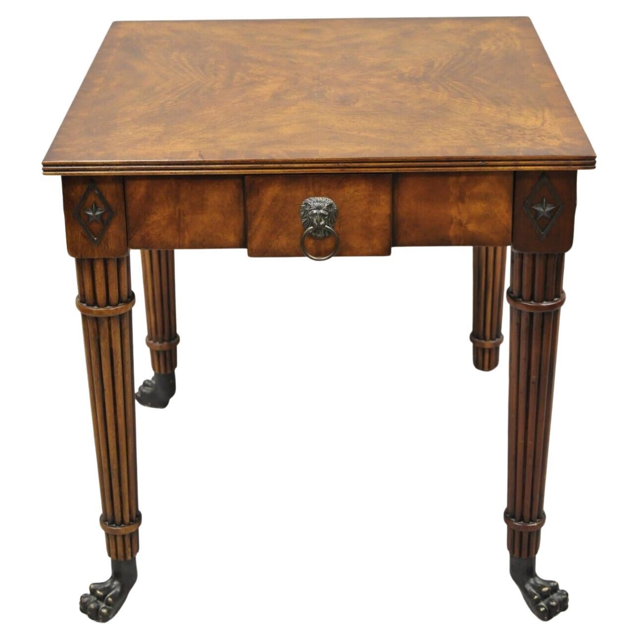 Theodore Alexander Althorp Regency Mahogany One Drawer Side Table A L50046 For Sale