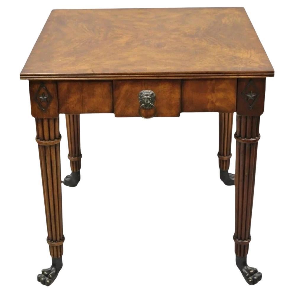 Theodore Alexander Althorp Regency Mahogany One Drawer Side Table A L50046 For Sale