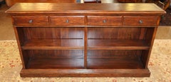 Theodore Alexander Antiqued Mahogany Castle Bromwich Forecourt Bookcase